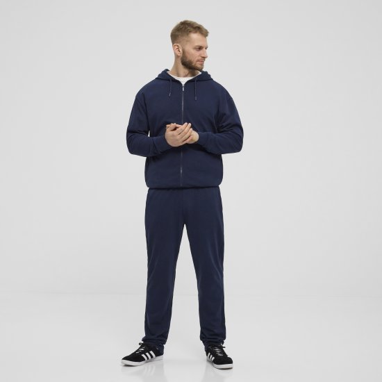 North Latitude Denim Hooded Full-Zip Sweatshirt Navy TALL - TALL trøjer - 