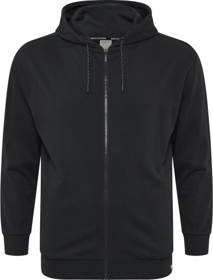 North Latitude Denim Hooded Full-Zip Sweatshirt Black TALL - TALL trøjer - 
