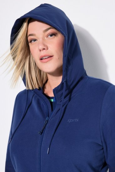 Ulla Popken Athletic Department Hoodie Navy - Hættetrøjer og sweatshirts - Bløde sweatshirts, hoodies & strik