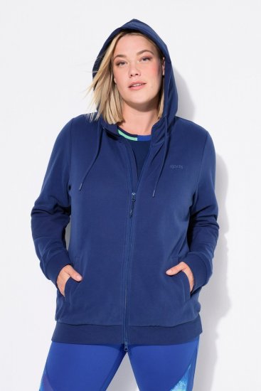 Ulla Popken Athletic Department Hoodie Navy - Hættetrøjer og sweatshirts - Bløde sweatshirts, hoodies & strik