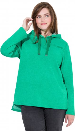 Ulla Popken Lettering GLOWING Hoodie Moss Green - Hættetrøjer og sweatshirts - Bløde sweatshirts, hoodies & strik