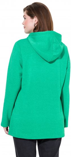 Ulla Popken Lettering GLOWING Hoodie Moss Green - Hættetrøjer og sweatshirts - Bløde sweatshirts, hoodies & strik