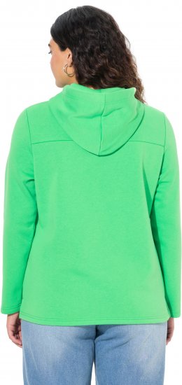 Ulla Popken TRUE Lettering Hoodie Mint Green - Hættetrøjer og sweatshirts - Bløde sweatshirts, hoodies & strik