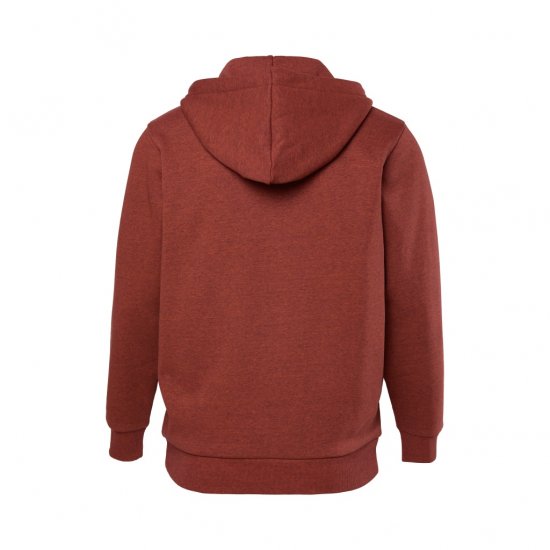 JP1880 Hoodie With Zipper Brick Brown - Trøjer og hættetrøjer - Trøjer og Hættetrøjer i store størrelser - 2XL-14XL
