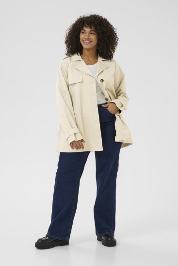 Kaffe Curve Tricia Jakke Fjergrå - Jakker & Frakker - 