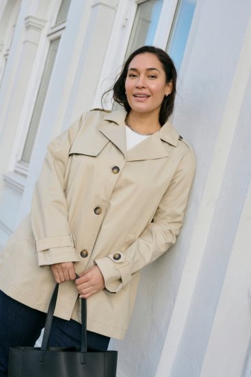 Kaffe Curve Tricia Jakke Fjergrå - Jakker & Frakker - 