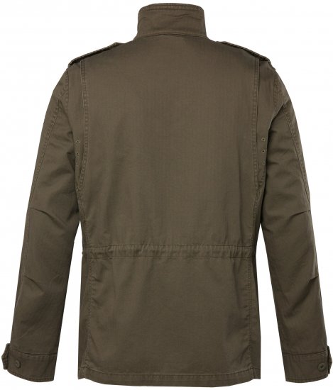 JP1880 Field Jacket with Badges Vintage Look TALL Moss Green - TALL jakker - 
