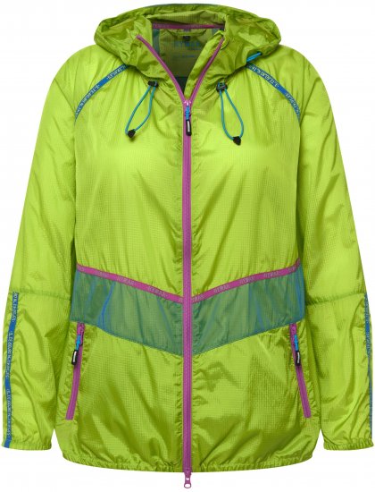 Ulla Popken Neon Rain Jacket Activewear Safety Yellow - Jakker - 