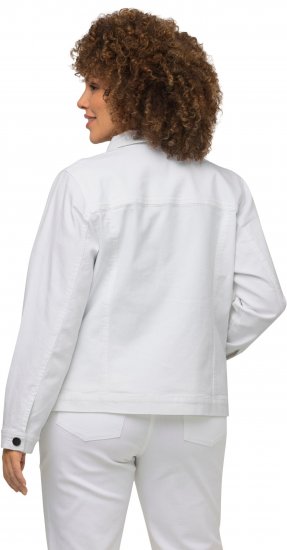 Ulla Popken Denim Jacket White - Jakker - 