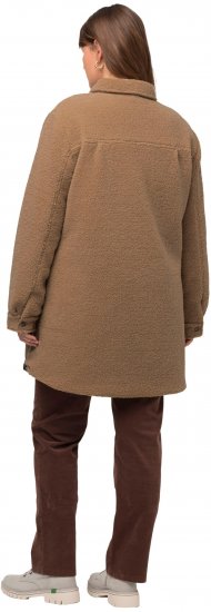 Ulla Popken Reversible Teddy Fleece Quilted Jacket Black - Jakker - 