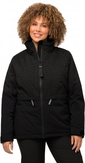 Ulla Popken HYPRAR Waterproof Running Jacket Black - Jakker - 