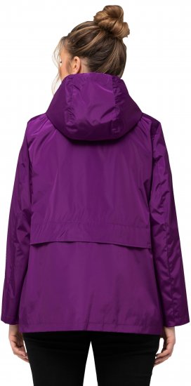 Ulla Popken HYPRAR Water-Repellent Windbreaker Dark Purple - Jakker - 