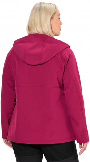 Ulla Popken Softshell Contrast Color Jacket Magenta - Jakker - 