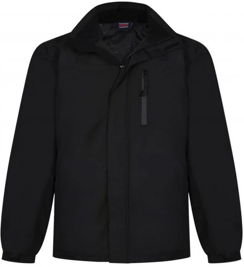 Espionage JT121 Padded Waterproof Coat Black - Jakker - Jakker i store størrelser, 2XL- 12XL