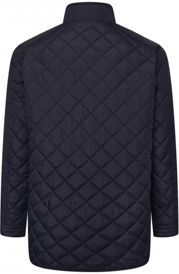 Kam Jeans KV139 Heritage Quilted Parka Jacket Navy - Jakker - Jakker i store størrelser, 2XL- 12XL