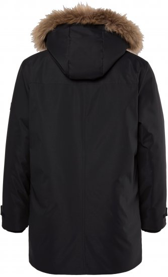 Men Plus Parka With Fur Hood Black - Jakker - Jakker i store størrelser, 2XL- 12XL