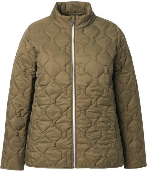 Ulla Popken HYPRAR Lightweight Quilted Water-Repellent Jacket Olive - Jakker - 