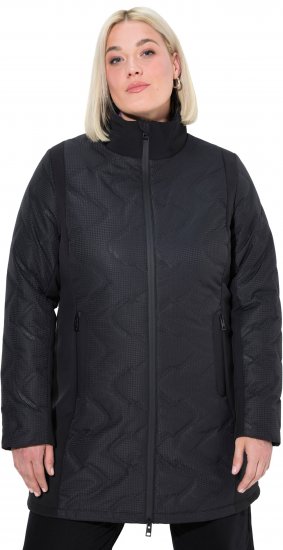 Ulla Popken HYPRAR Laser Quilted Jacket Black - Jakker - 