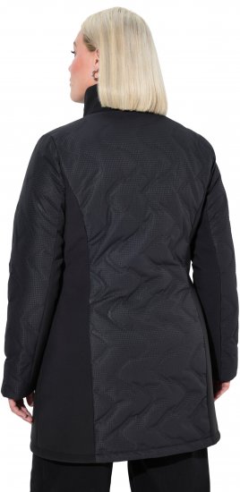 Ulla Popken HYPRAR Laser Quilted Jacket Black - Jakker - 
