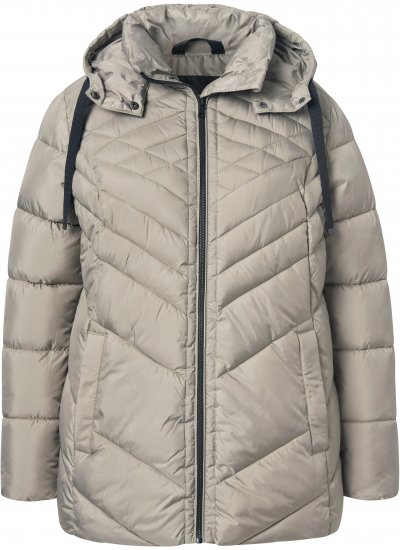 Ulla Popken HYPRAR Water-Repellent Quilted Jacket Medium Grey - Jakker - 
