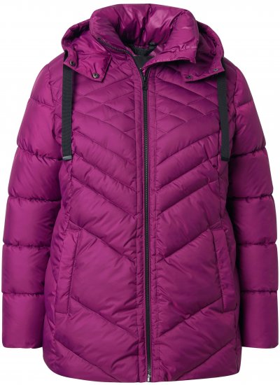 Ulla Popken HYPRAR Water-Repellent Quilted Jacket Berry - Jakker - 