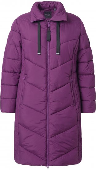 Ulla Popken HYPRAR Longline Water Repellent Jacket Plum - Jakker - 