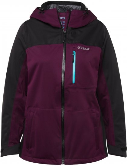 Ulla Popken HYPRAR Lightweight Triple Function Jacket Dark Berry - Jakker - 