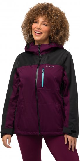 Ulla Popken HYPRAR Lightweight Triple Function Jacket Dark Berry - Jakker - 