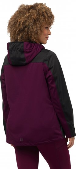 Ulla Popken HYPRAR Lightweight Triple Function Jacket Dark Berry - Jakker - 