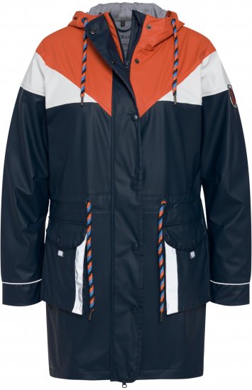 Ulla Popken HYPRAR Triple Function Jacket Navy - Jakker - Dame jakker i store størrelser