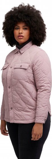 Ulla Popken Wavy Quilted Fully Lined Lightweight Jacket Old Pink - Jakker - 