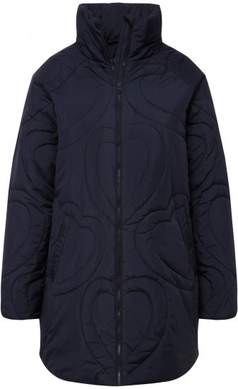 Ulla Popken HYPRAR Heart Quilted Jacket Navy - Jakker - 