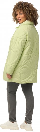 Ulla Popken HYPRAR Heart Quilted Jacket Light Sage - Jakker - 