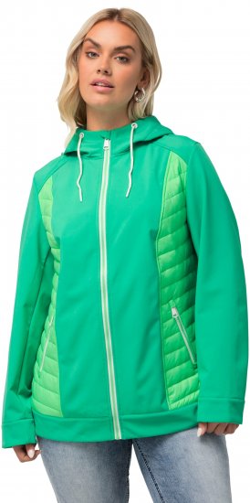 Ulla Popken Hyprar Quilt Mix Jacket Green Spring - Jakker - 