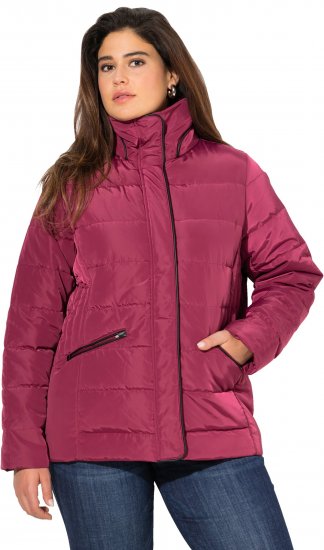 Ulla Popken Quilted Puffer Coat Carmine Red - Jakker - 