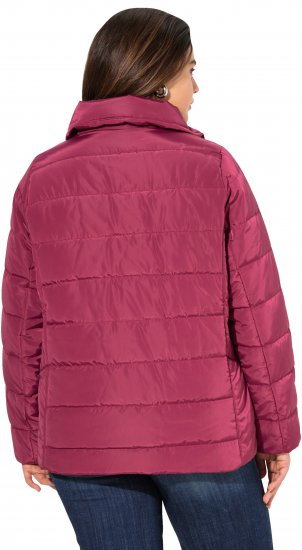 Ulla Popken Quilted Puffer Coat Carmine Red - Jakker - 