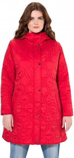 Ulla Popken HYPRAR Quilted Water-Repellent Jacket Red Salsa - Jakker - 