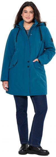 Ulla Popken HYPRAR Long Softshell Jacket Ocean Blue - Jakker - 