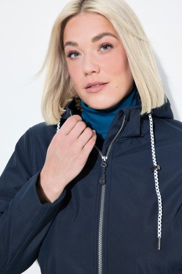Ulla Popken HYPRAR Triple Function Softshell Jacket Navy - Jakker - Dame jakker i store størrelser