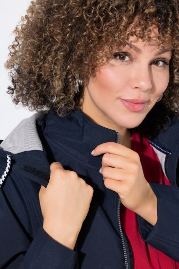 Ulla Popken HYPRAR Triple Function Softshell Jacket Navy - Jakker - Dame jakker i store størrelser
