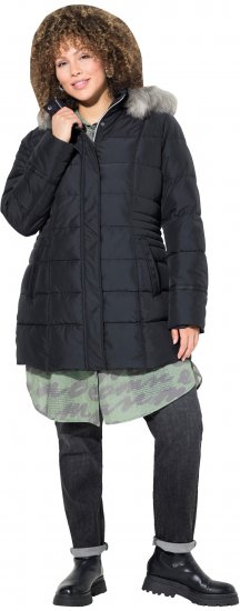 Ulla Popken HYPRAR Quilted Jacket Black - Jakker - 