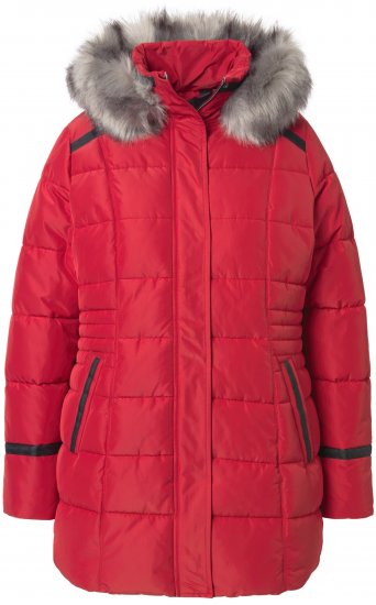 Ulla Popken HYPRAR Quilted Jacket Ruby Red - Jakker - 