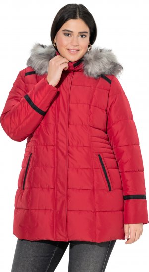 Ulla Popken HYPRAR Quilted Jacket Ruby Red - Jakker - 