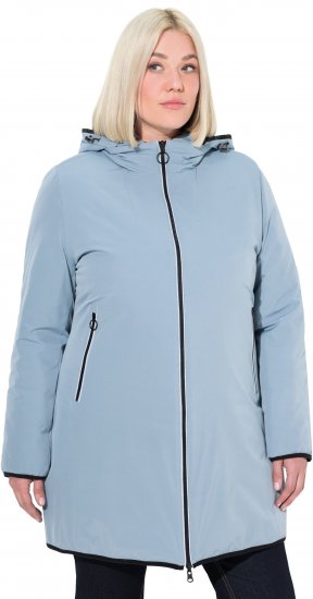 Ulla Popken HYPRAR Reversible Quilted Jacket Grey Blue - Jakker - 