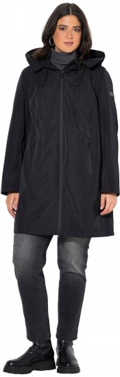 Ulla Popken HYPRAR Waterproof Jacket Black - Jakker - 