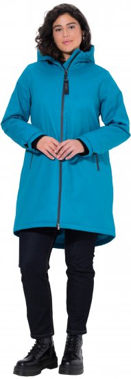 Ulla Popken HYPRAR Triple-Function Longline Jacket Turquoise - Jakker - 