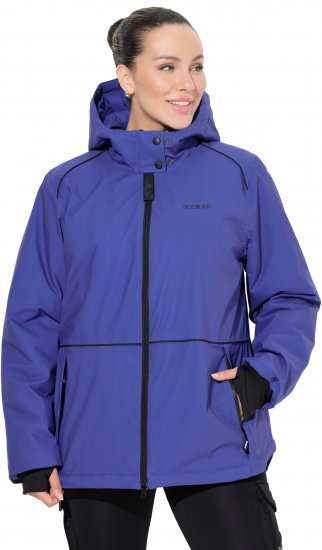 Ulla Popken HYPRAR Triple Function Coat Blueberry - Jakker - Dame jakker i store størrelser