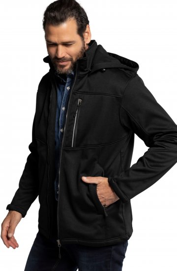 JP1880 Jacket Fleece Lined Softshell Black - Jakker - Jakker i store størrelser, 2XL- 12XL