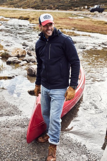 JP1880 Jacket Fleece Lined Softshell Navy - Jakker - Jakker i store størrelser, 2XL- 12XL