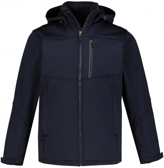 JP1880 Jacket Fleece Lined Softshell Navy - Jakker - Jakker i store størrelser, 2XL- 12XL